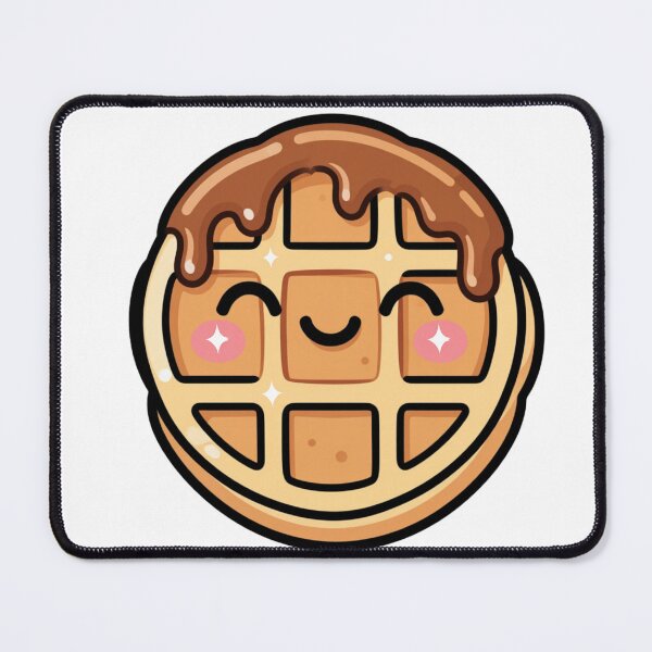 Item preview, Cute Grateful Kawaii Waffle Cartoon | Adorable Waffle Sticker & Gift Design designed and sold by Rood-Art-Studio.