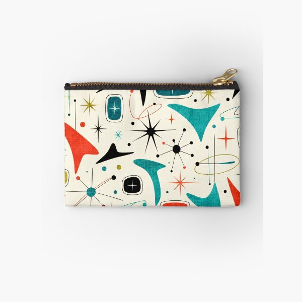 Item preview, 1950s Atomic Starburst VIBRANT - Mid Century Modern Boomerang Fabric designed and sold by PureVintageLove.
