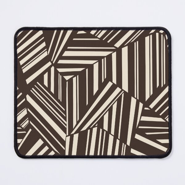 Item preview, Chocolate Brown Modern Geometric Stripe Pattern designed and sold by Aniko Tulipan.