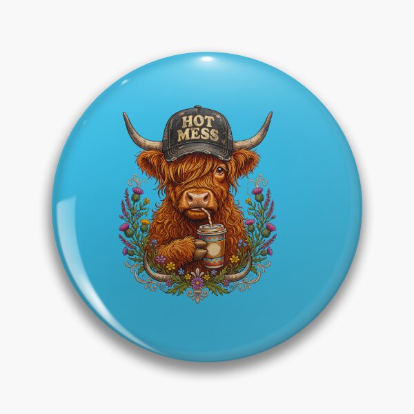 Item preview, Funny Highland Cow designed and sold by TeeARTHY.