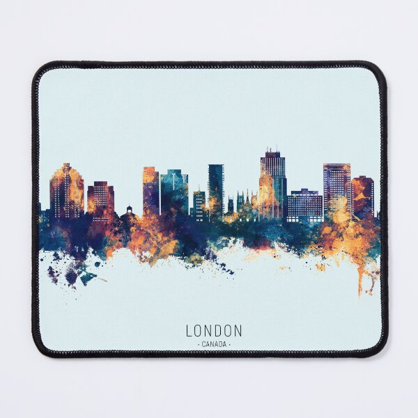 Aperçu de l'œuvre Skyline de Londres, Canada créée et vendue par ArtPrints.