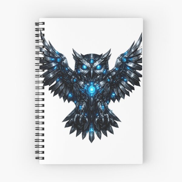 Item preview, Steel Owl V5 Elite – Premium Mechanical Owl | Industrial Mecha Bird | Futuristic Robotic Owl Art designed and sold by SteelCoat Studio.