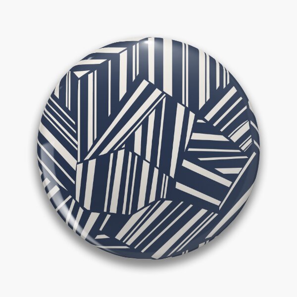 Item preview, Navy Blue Modern Geometric Stripe Pattern designed and sold by Aniko Tulipan.