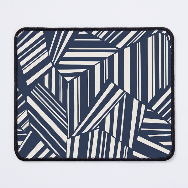 Item preview, Navy Blue Modern Geometric Stripe Pattern designed and sold by Aniko Tulipan.