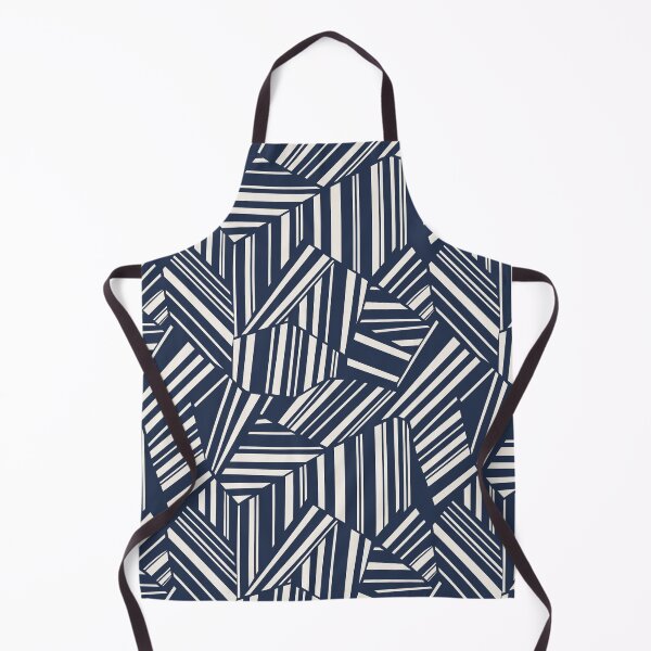 Item preview, Navy Blue Modern Geometric Stripe Pattern designed and sold by Aniko Tulipan.