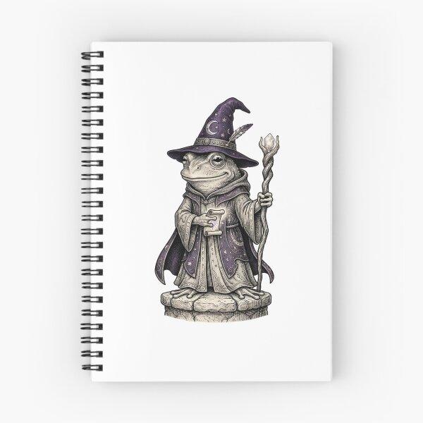 Item preview, Halloween Frog Wizard in Purple Hat and Wand Cute Magic Fantasy designed and sold by SOUFIANE1991.
