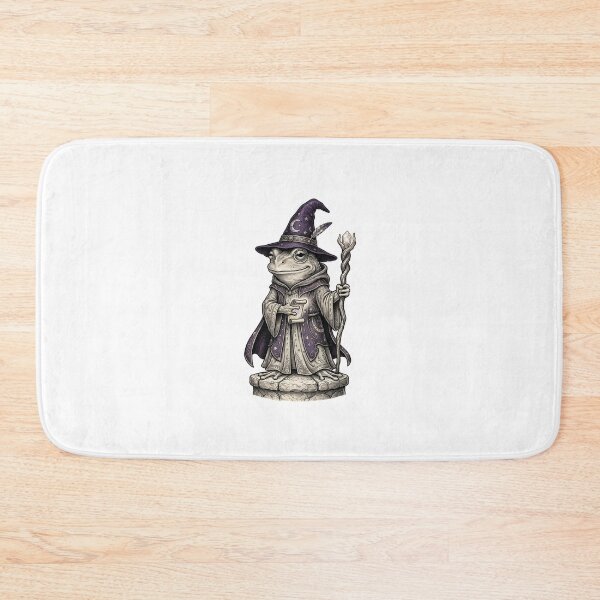 Item preview, Halloween Frog Wizard in Purple Hat and Wand Cute Magic Fantasy designed and sold by SOUFIANE1991.