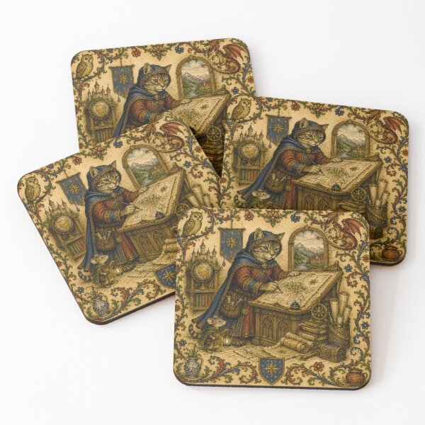 Item preview, The Feline Cartographer’s Illuminated Atlas designed and sold by Drift Pattern Studio.
