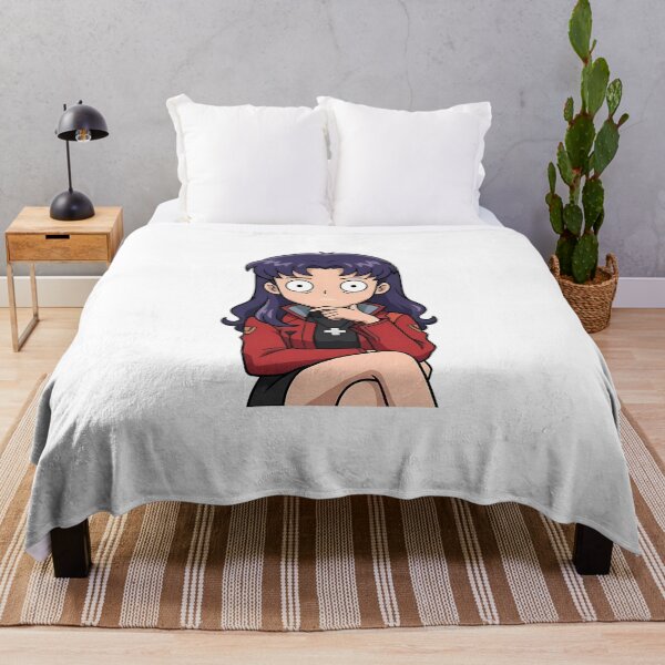 Item preview, Misato Katsuragi Neon Genesis Evangelion Red Jacket Comedy designed and sold by earlobejerk.