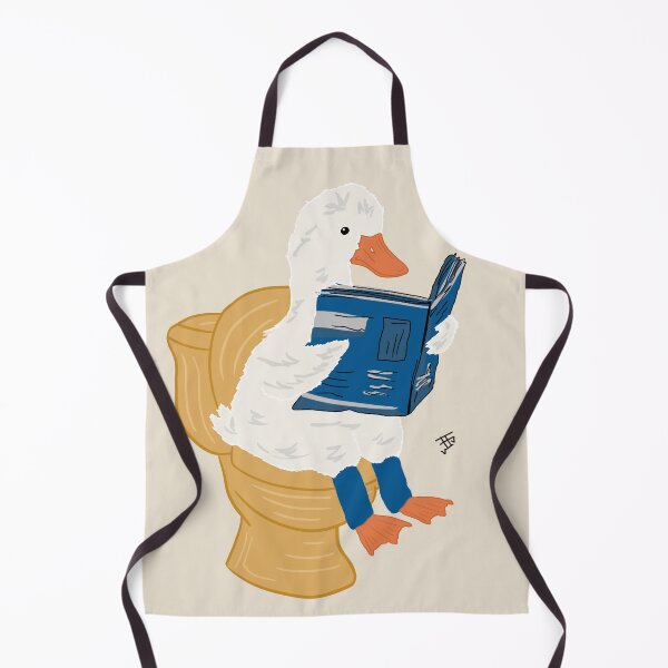Item preview, Duck on the toilet poster designed and sold by FefoArt.