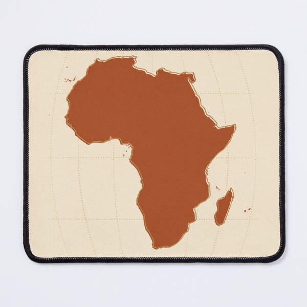 Item preview, Africa Map Minimalist Terracotta Poster designed and sold by Whoopau.