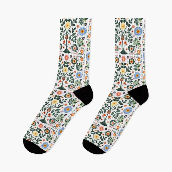 Item preview, Scandinavian Folk Art, Botanical Flowers designed and sold by xiao xuans.