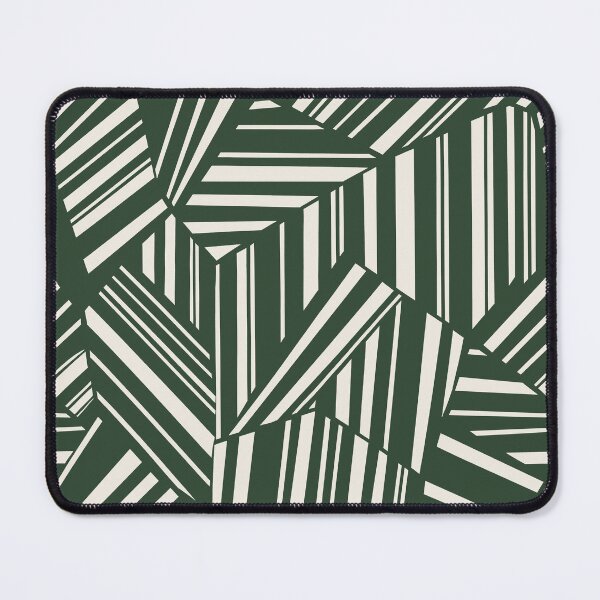 Item preview, Forest Green Modern Geometric Stripe Pattern designed and sold by Aniko Tulipan.