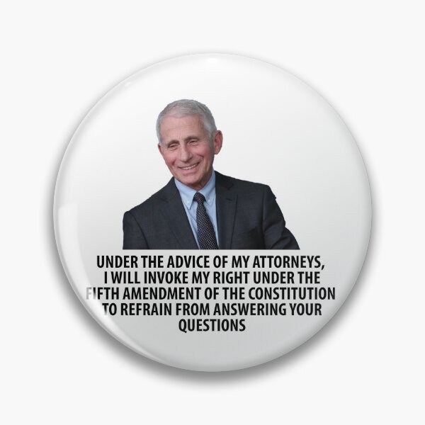 Item preview, Dr Anthony Fauci- I Plead the Fifth | Funny Political Portrait Pop Culture Graphic designed and sold by DirtyGirlGraphics.