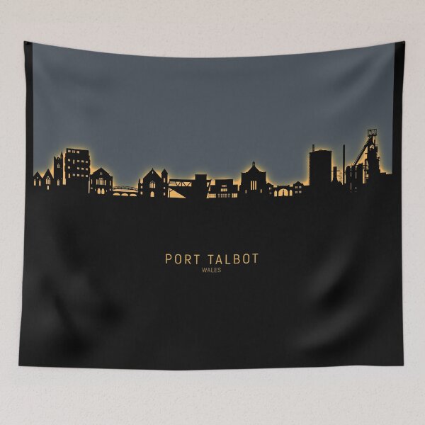 Item preview, Port Talbot Wales Skyline designed and sold by ArtPrints.