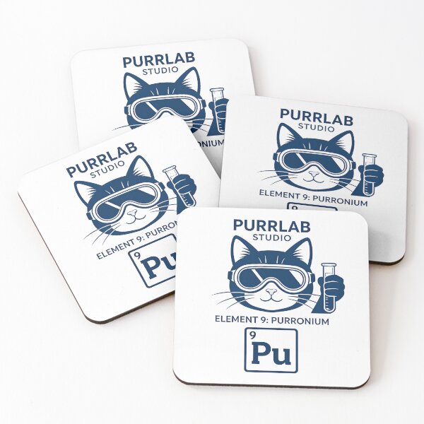 Item preview, Element 9: Purronium - Funny Chemistry Cat Scientist designed and sold by PurrLab Studio.