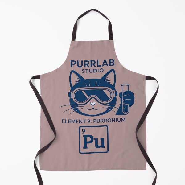 Item preview, Element 9: Purronium - Funny Chemistry Cat Scientist designed and sold by PurrLab Studio.