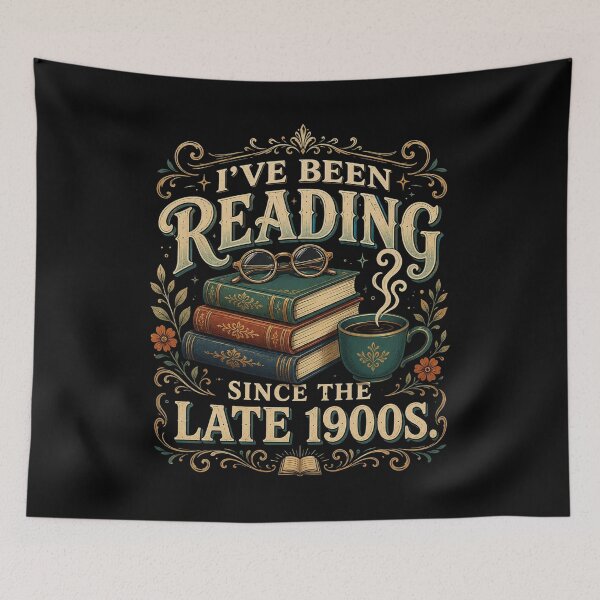 Item preview, I've Been Reading Since the Late 1900s, Vintage Book Lover, Funny Reader, Librarian Gift, Retro Bookish designed and sold by Quiajia.