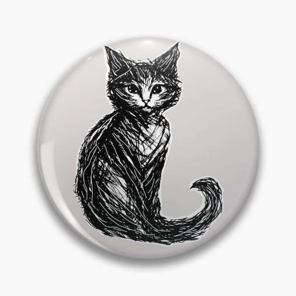 Item preview, Scribble Cat Art For Cats Lover designed and sold by erozzz.