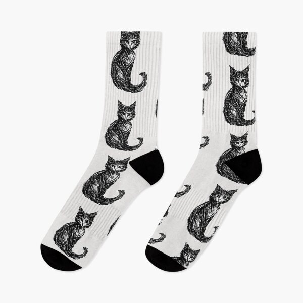 Item preview, Scribble Cat Art For Cats Lover designed and sold by erozzz.