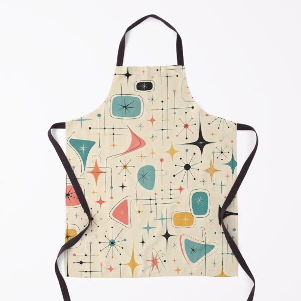 Item preview, 1950s Atomic Starburst - Mid Century Modern Boomerang Fabric designed and sold by PureVintageLove.