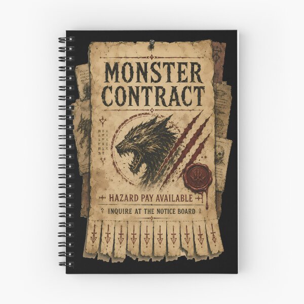 Item preview, Monster Contract Tear-Off Notice designed and sold by agearb.