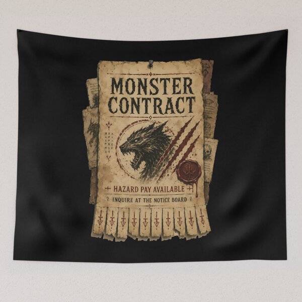 Item preview, Monster Contract Tear-Off Notice designed and sold by agearb.