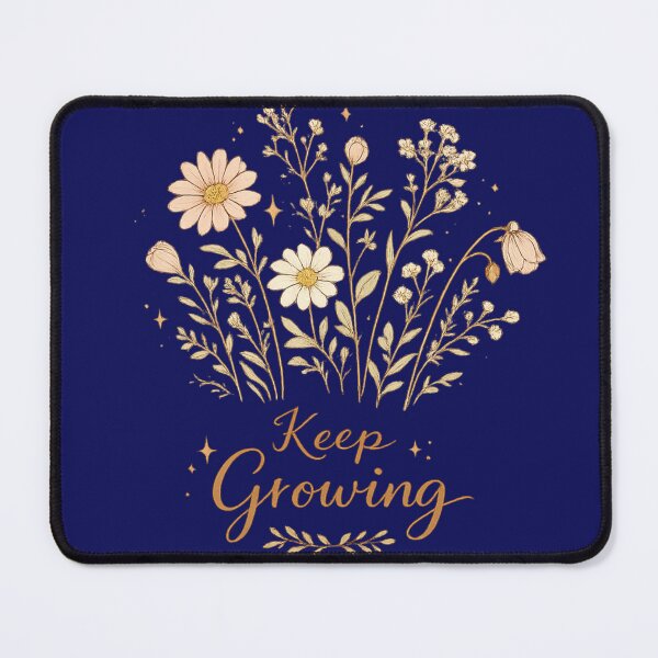 Item preview, Keep Growing Wildflower - Mental Health & Positivity Design designed and sold by zdzdesigner.