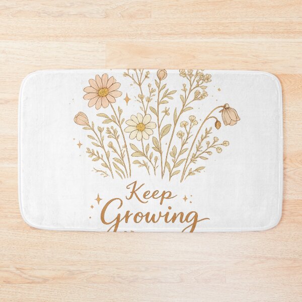 Item preview, Keep Growing Wildflower - Mental Health & Positivity Design designed and sold by zdzdesigner.