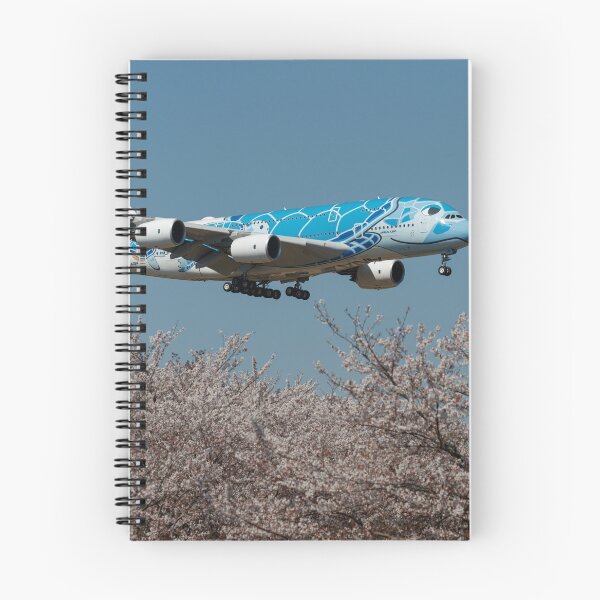 Item preview, ANA Flying Honu A380 and Cherry Blossoms designed and sold by YSJapanPhoto.