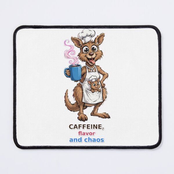 Item preview, Funny Chef Kangaroo Caffeine Flavor Chaos designed and sold by Surviving Monday Club.
