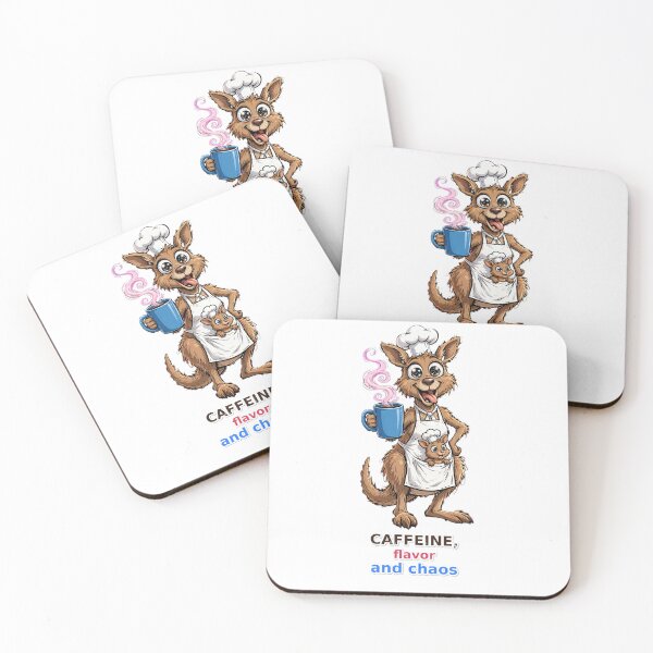 Item preview, Funny Chef Kangaroo Caffeine Flavor Chaos designed and sold by Surviving Monday Club.