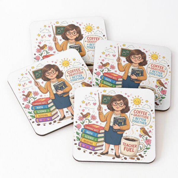 Item preview, Teacher fueled by coffee and patience designed and sold by DVerse Studio.
