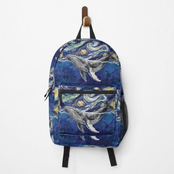 Item preview, Whale swimming on a starry night designed and sold by aponwao.