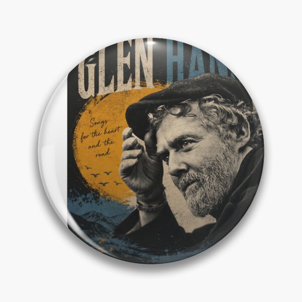 Item preview, Glen Hansard Vintage Portrait | Songs for the Heart and the Road Folk Music Art designed and sold by Eddy048.