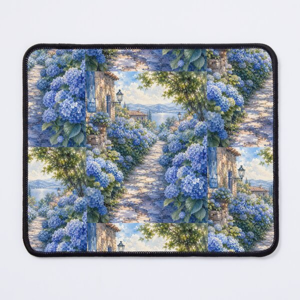 Item preview, Blue Hydrangea Path designed and sold by WildSkyMuse.