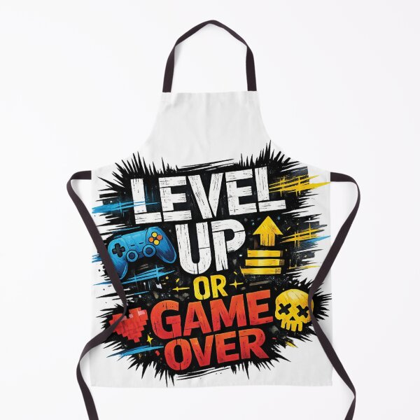 Item preview, Level Up Or Game Over Video Game Controller Pixel Heart Skull Gaming Streetwear Graphic designed and sold by DesignArtist.ia.