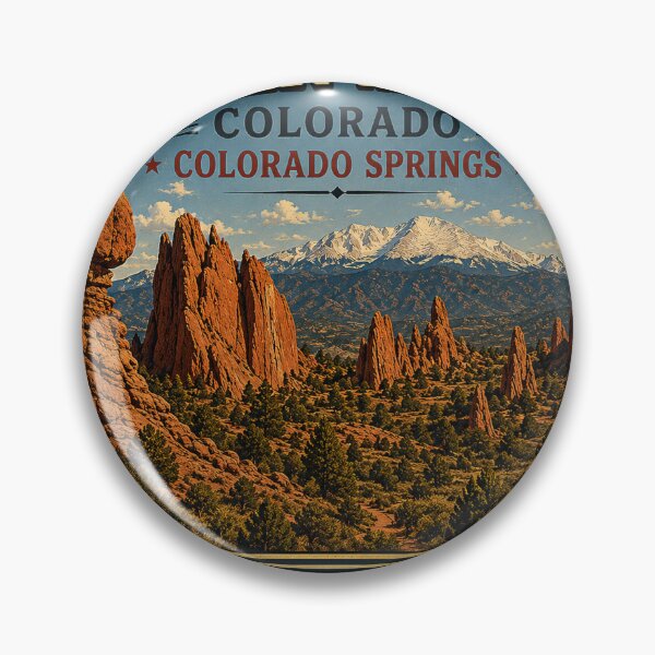 Item preview, Garden of the Gods Vintage Travel Sticker | Colorado Springs Red Rock Adventure designed and sold by naturalsurvival.