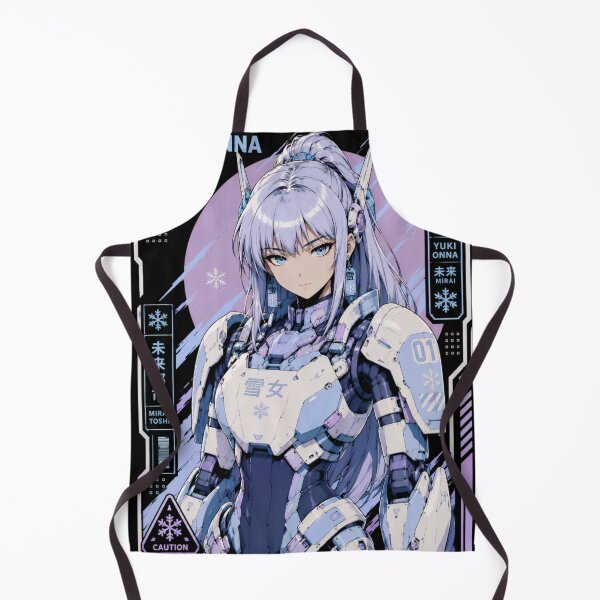 Item preview, Cyber Yuki-Onna Mecha Girl – Retro Anime Yokai designed and sold by Apocalyptic Art Studio.