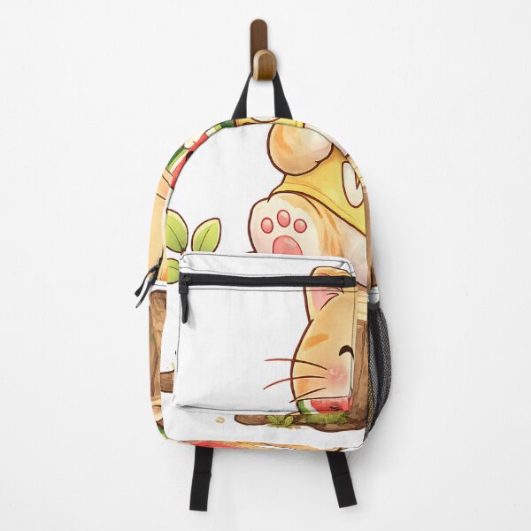 Item preview, Kawaii Orange Cat Eating Watermelon Cute Fruit Lover Design designed and sold by Wawa5656.