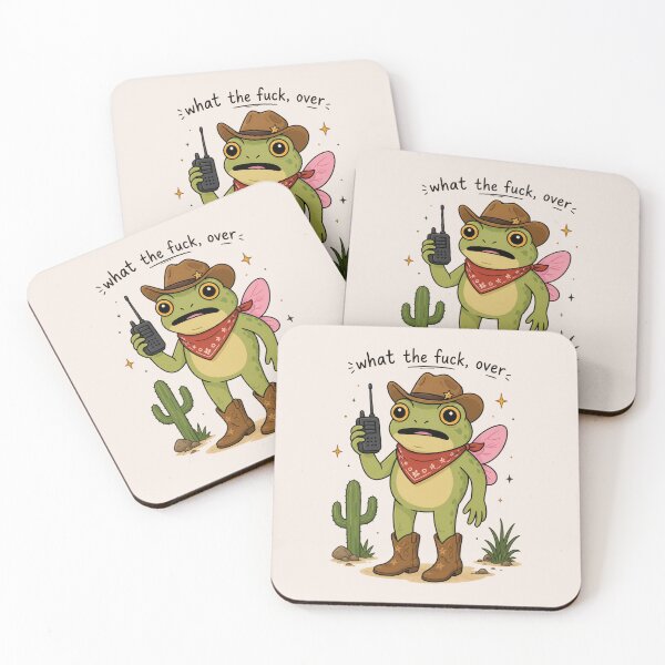Item preview, Funny Quotes, wtf Quotes, Funny Frog, Cowgirl Frog Vinyl designed and sold by Quiajia.