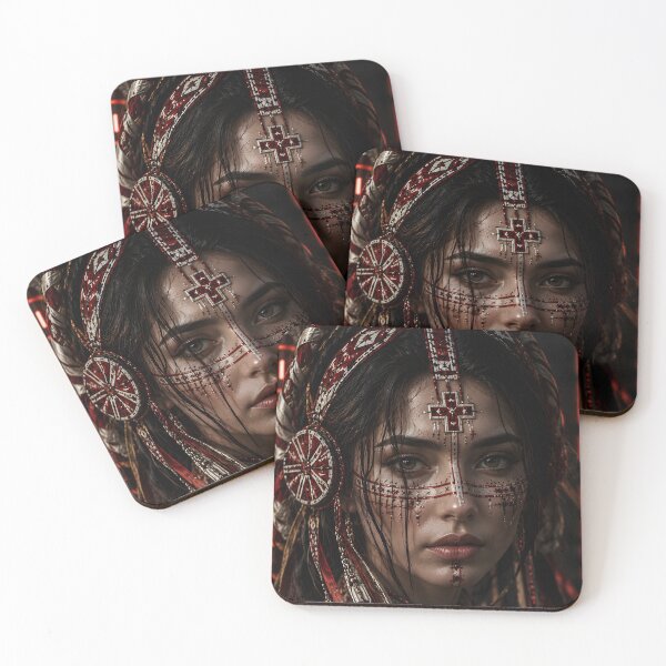 Item preview, Cyber Ethno Motanka: Neon Ritual Portrait designed and sold by Vaelia.
