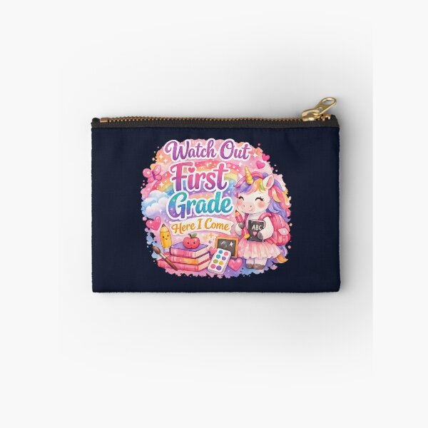 Item preview, Watch Out First Grade Here I Come Kawaii Watercolor Unicorn Pastel Girls Back to School Gift designed and sold by Artycom.