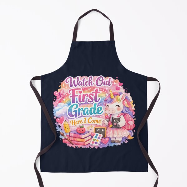Item preview, Watch Out First Grade Here I Come Kawaii Watercolor Unicorn Pastel Girls Back to School Gift designed and sold by Artycom.