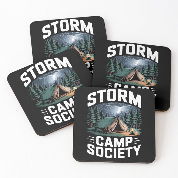 Item preview, Rain Camping Storm Camp Society designed and sold by MooonTees.