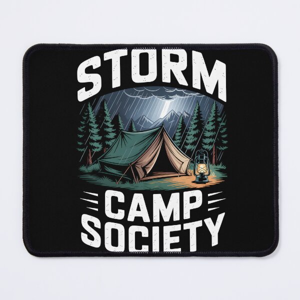 Item preview, Rain Camping Storm Camp Society designed and sold by MooonTees.