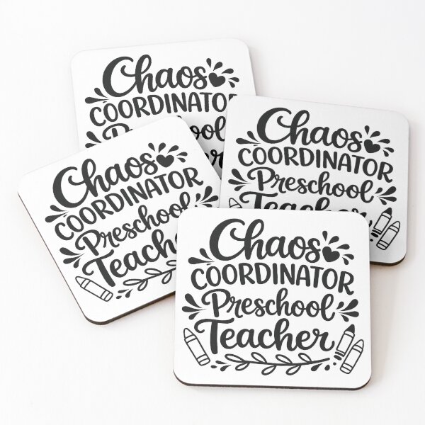 Item preview, chaos coordinator preschool teacher,Back to School designed and sold by CloudyPress.