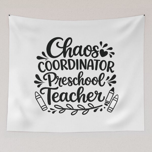 Item preview, chaos coordinator preschool teacher,Back to School designed and sold by CloudyPress.