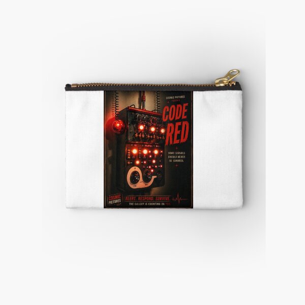 Item preview, CODE RED™ | Retro Sci-Fi Emergency Signal | Vintage Industrial Control Panel Art designed and sold by THE VESSEL ARCHIVE.