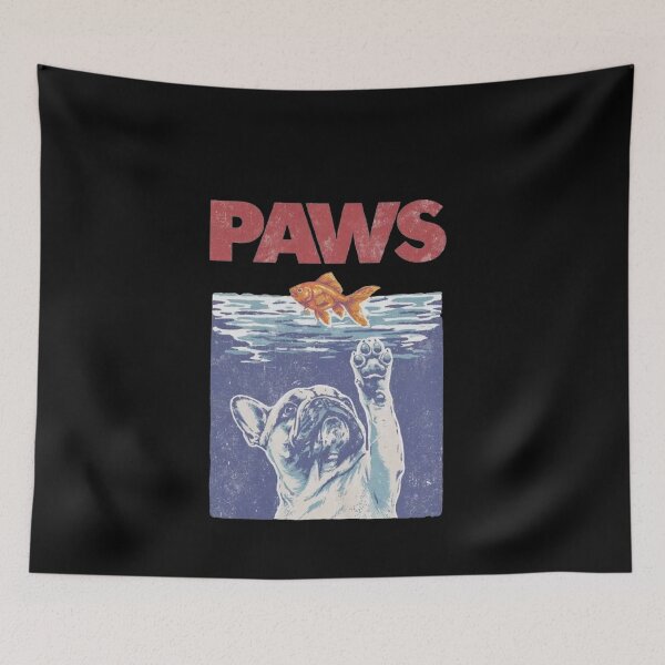 Item preview, Paws Funny French Bulldog Chasing Goldfish designed and sold by Gbriel3.